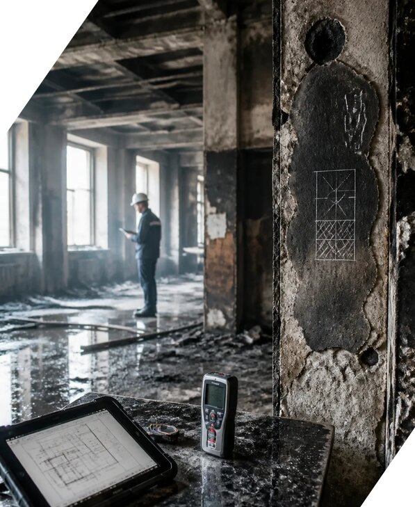 Обследование зданий после пожара в Сургуте от 15333 р. | ЭкспертизаРоссия