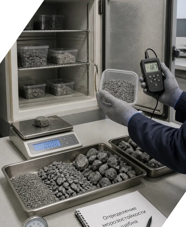 Определение морозостойкости щебня в Сургуте от 3578 р. | ЭкспертизаРоссия