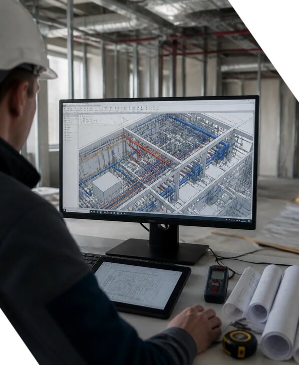 Создание BIM модели инженерных сетей для объектов в Сургуте